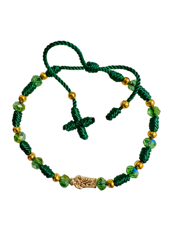 St Jude Knotted Rope Hand Made Bracelet