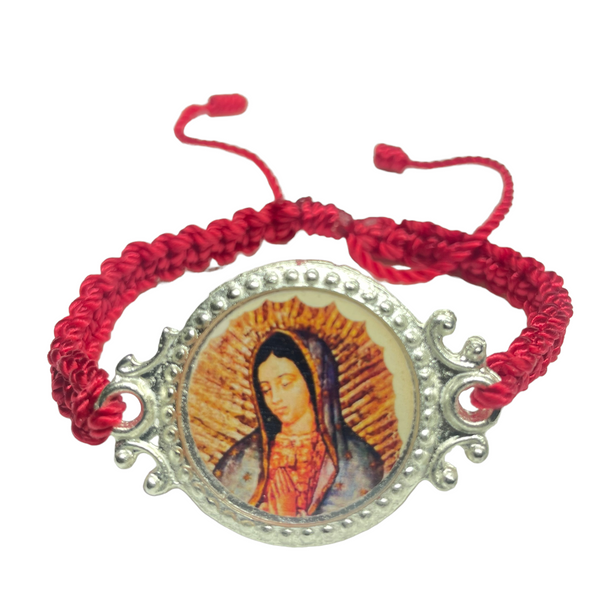 Our Lady of Guadalupe Knotted Rope Bracelet