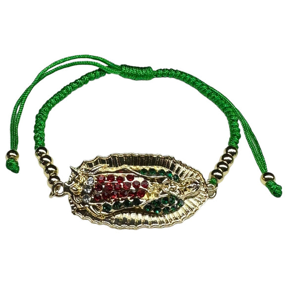 Our Lady of Guadalupe Bracelet - Knotted & Gold Filled