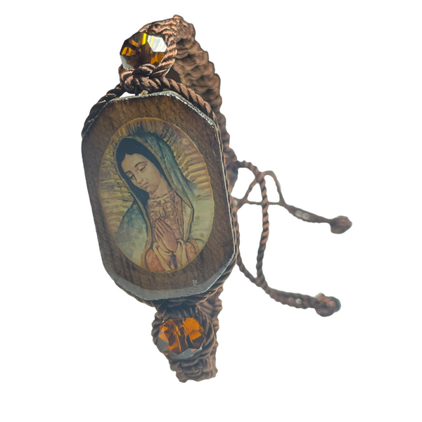 Our Lady of Guadalupe Knotted Rope Bracelet