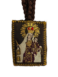 Virgen del Carmen Rope Scapular Necklace