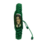 Jesus Malverde Knotted Rope Bracelet