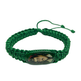 Jesus Malverde Knotted Rope Bracelet