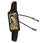 Large Our Lady of Guadalupe Knotted Rope Bracelet