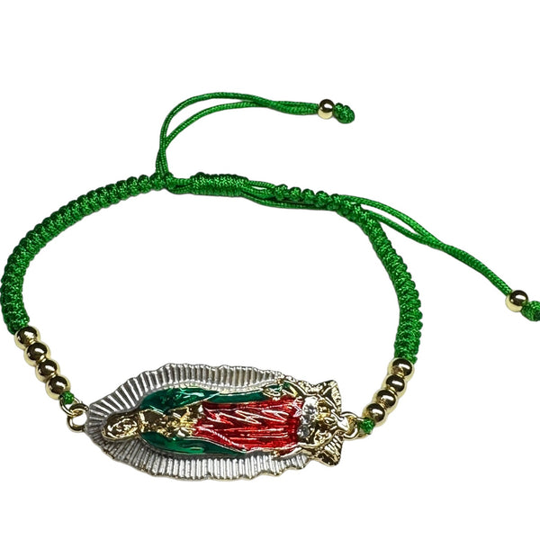 Our Lady of Guadalupe Bracelet - Knotted & Gold Filled