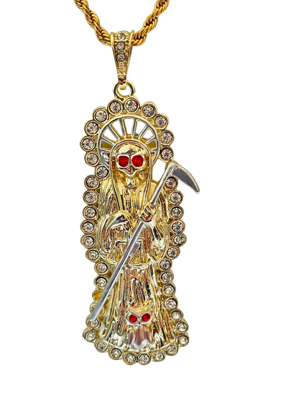 Santa Muerte Necklace (24K Gold Filled)