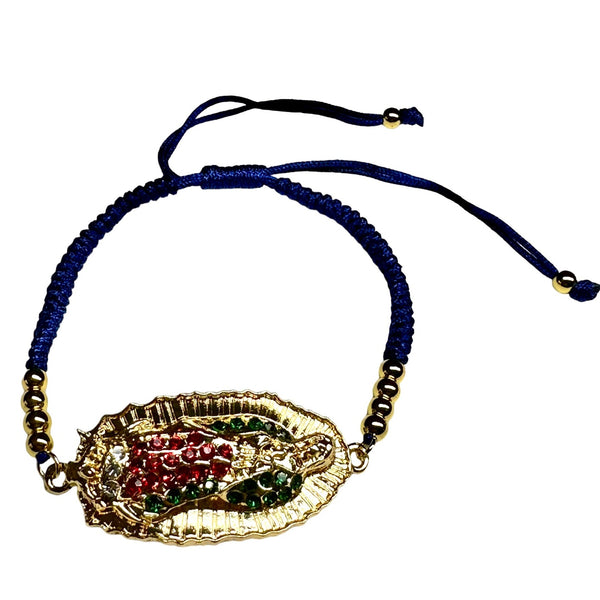 Our Lady of Guadalupe Bracelet - Knotted & Gold Filled