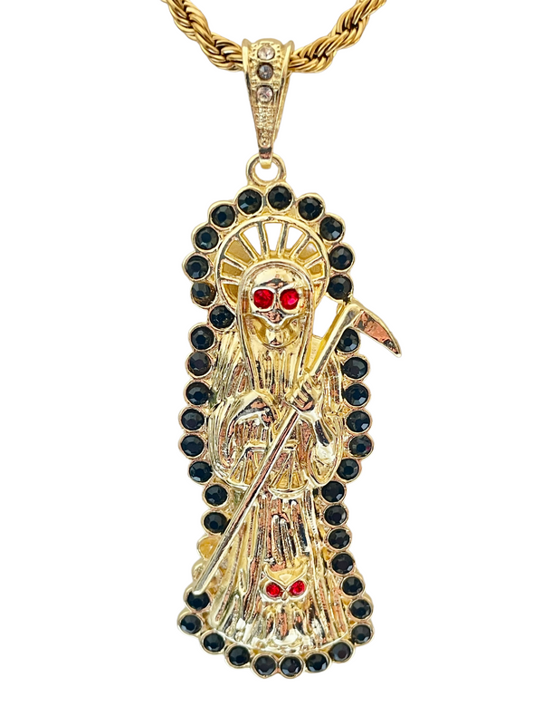 Santa Muerte Necklace (24K Gold Filled)