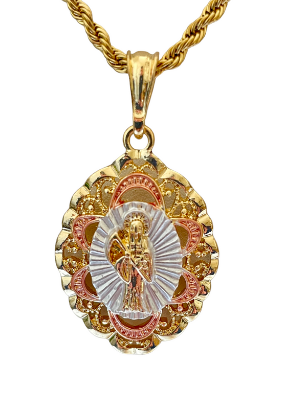 Santa Muerte Necklace (24K Gold Filled)