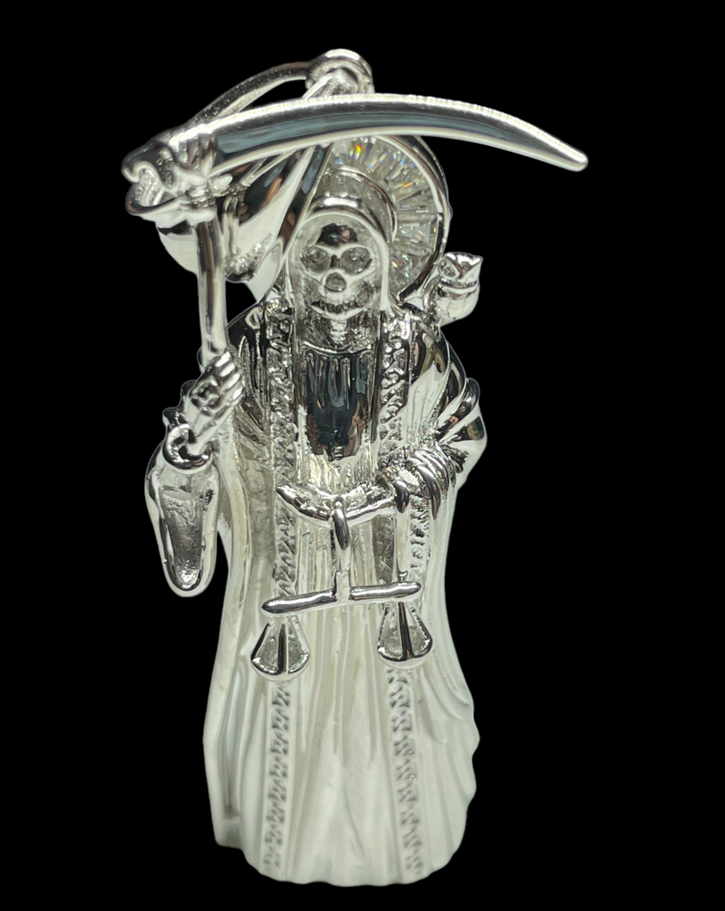 Santa Muerte 925 Sterling Silver Rosarios Y Mas