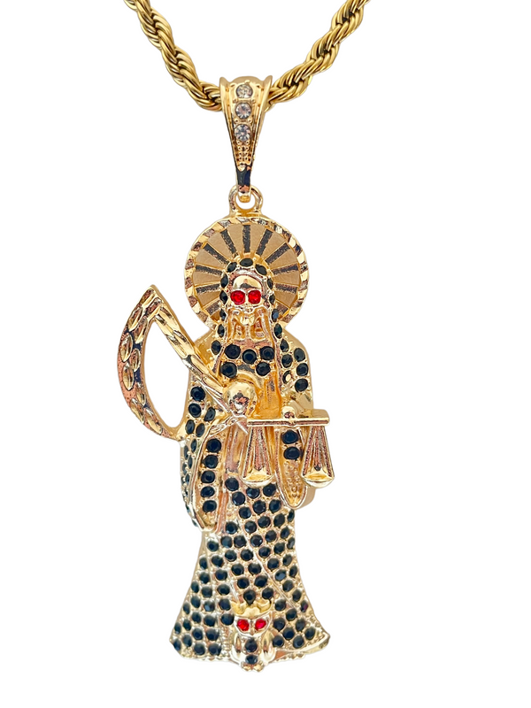 Santa Muerte Necklace (24K Gold Filled)