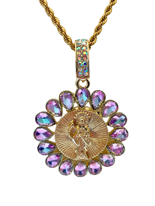 Santa Muerte Necklace (24K Gold Filled)