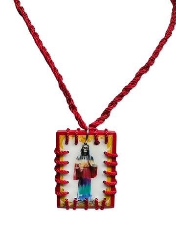 Santa Muerte Scapular Necklace - 7 Powers