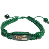 Jesus Malverde Knotted Rope Bracelet