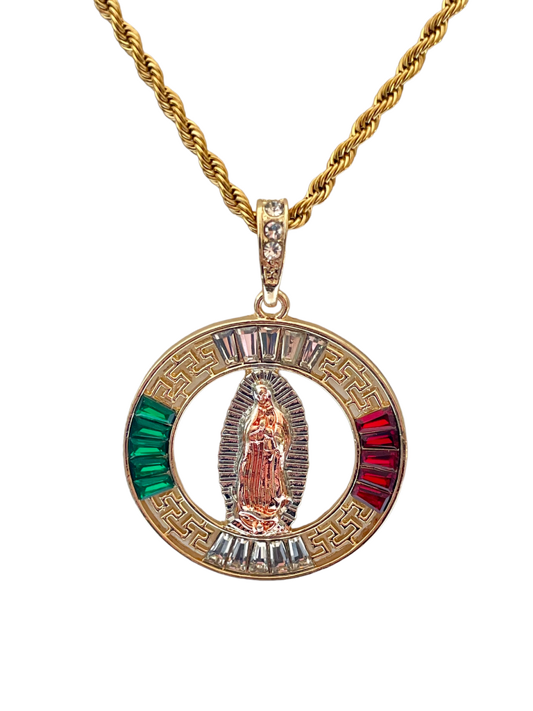 Virgen De Guadalupe Our Lady of Guadalupe Necklace, Our Lady Guadalupe Gold  Oval Pendant, Gold Virgin Mary Pendant, Catholic Jewelry, Gifts - Etsy