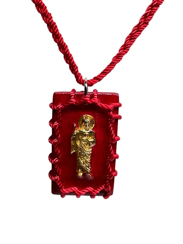 St Jude Reversible Scapular Necklace