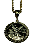 Small Centenario with Rope Necklace (24K Gold Filled)
