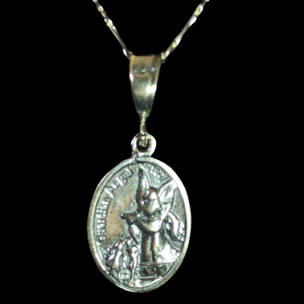 St Michael & Guardian Angel Archangel (.925 PURE SILVER)