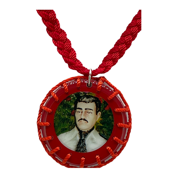 Jesus Malverde Scapular Necklace
