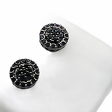 Black Stud Earrings (Stainless Steel)