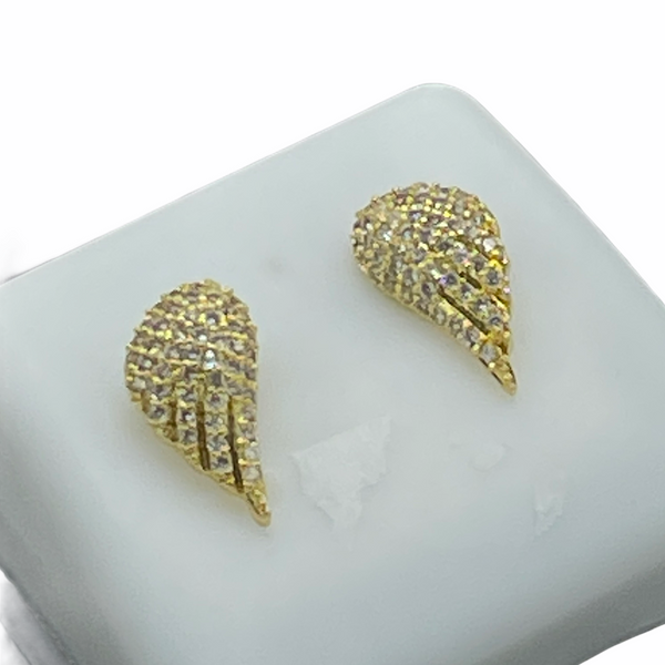 Wings Earrings (14K Gold Finish)