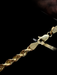 14K Gold Rope Necklace (Solid 14K Gold)