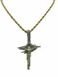 Crucifix Cross (14K Gold Finish)