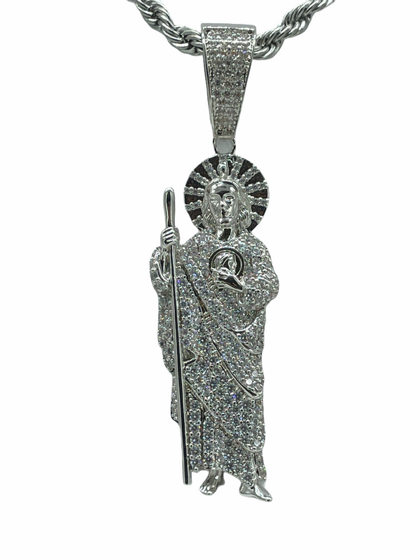 St Jude (14K White Gold Finish)