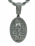 Our Lady of Guadalupe (14K White Gold Finish)
