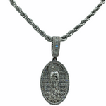 Our Lady of Guadalupe (14K White Gold Finish)