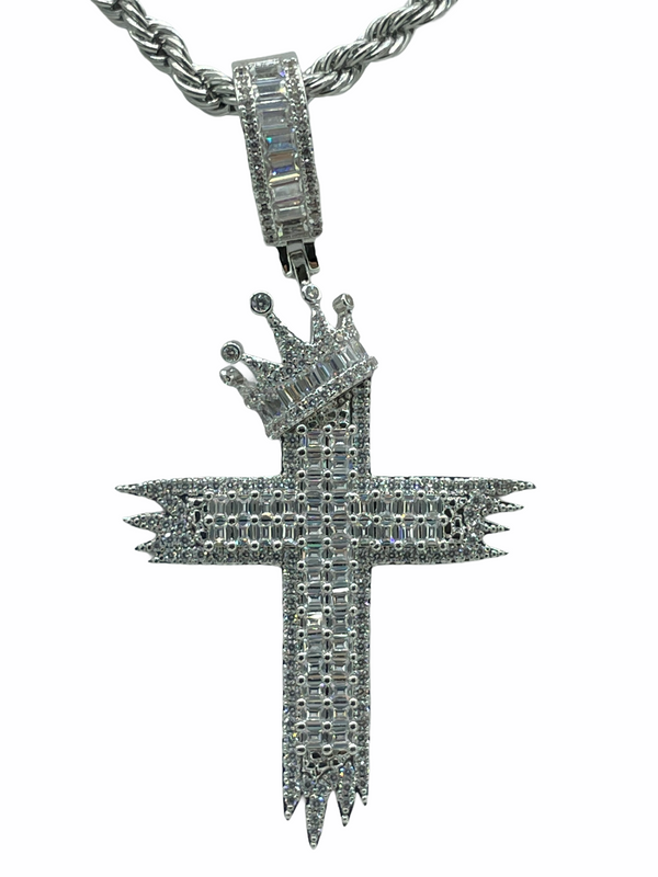 Cross (14K White Gold Finish)