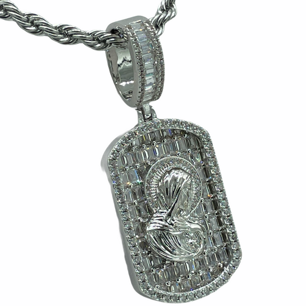 Virgin Mary (14K White Gold Finish)