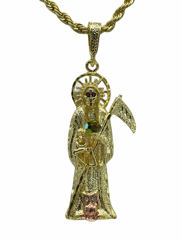 Santa Muerte (14K Gold Finish)
