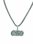 CEO Necklace (14K White Gold Finish)