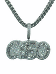 CEO Necklace (14K White Gold Finish)