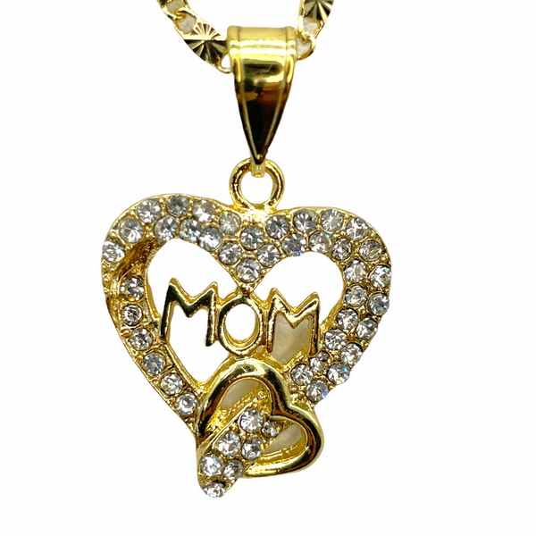 Mom Heart (24K Gold Filled)