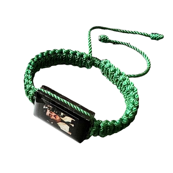Jesus Malverde Knotted Rope Bracelet