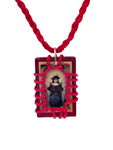 Santo Nino de Atocha Wood Scapular Necklace