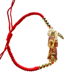 Santa Muerte Bracelet (Knotted and Gold Filled)