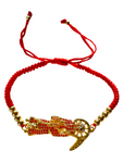 Santa Muerte Bracelet (Knotted and Gold Filled)