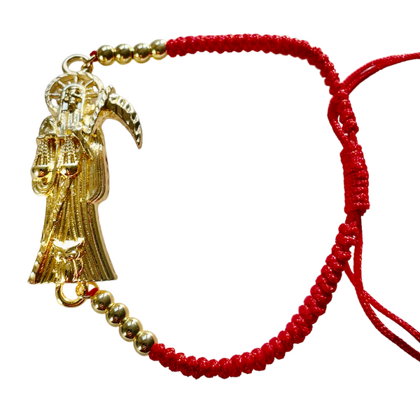 Santa Muerte Bracelet (Knotted and Gold Filled)