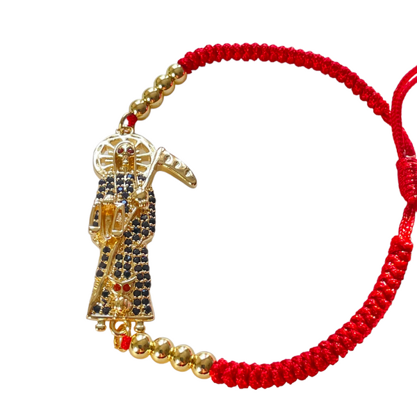 Santa Muerte Bracelet (Knotted and Gold Filled)