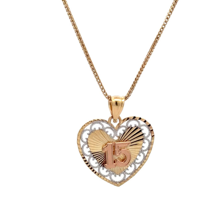 Quinceanera Heart (14K Gold)