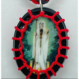 Santa Muerte Scapular Necklace Handmade